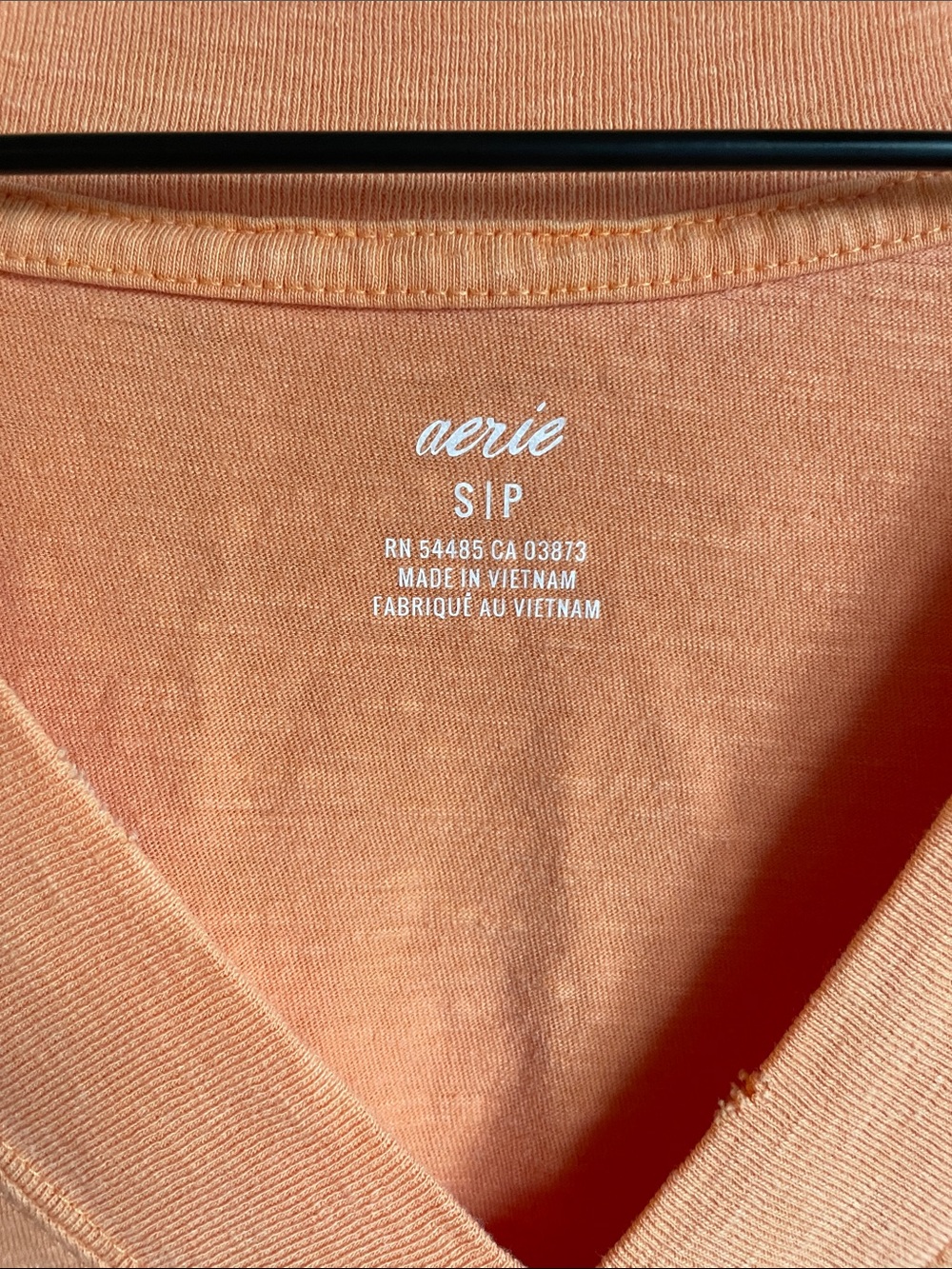 Aerie Everyday Peach Cotton Tee Maxi Dress - Picture 3 of 4